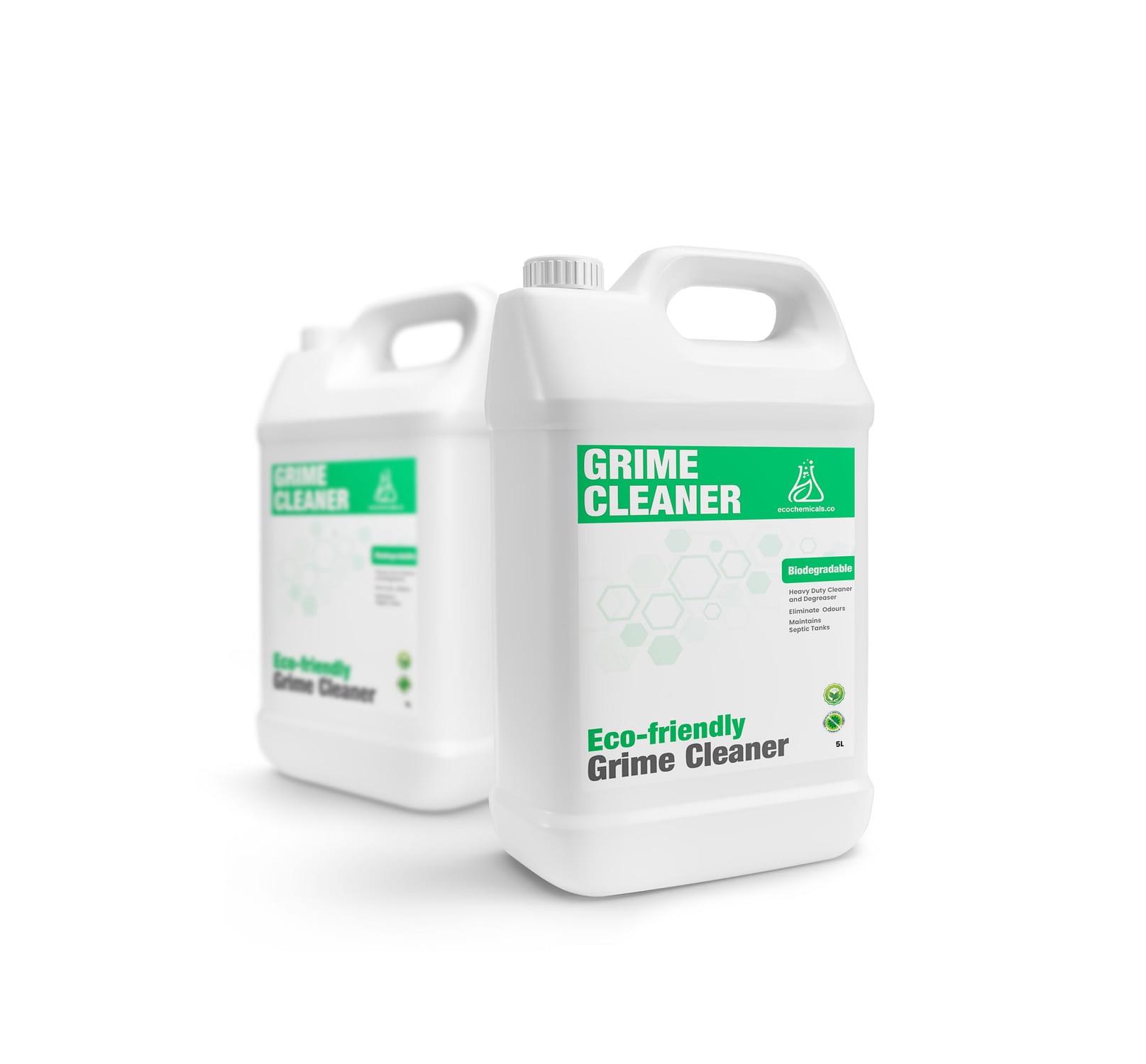 Gallon white advertising mockup realistic