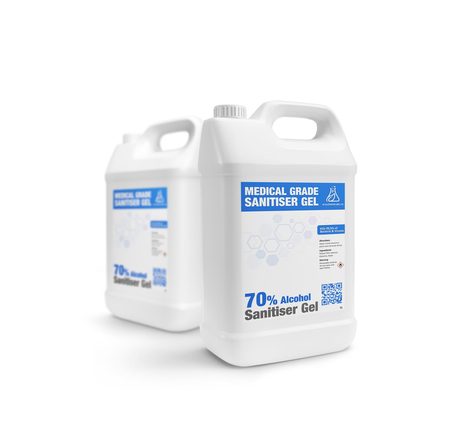 Gallon white advertising mockup realistic