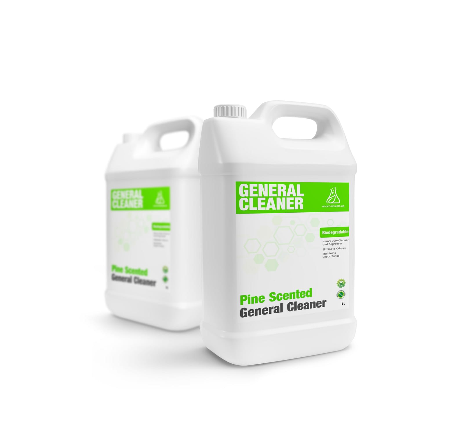 Gallon white advertising mockup realistic