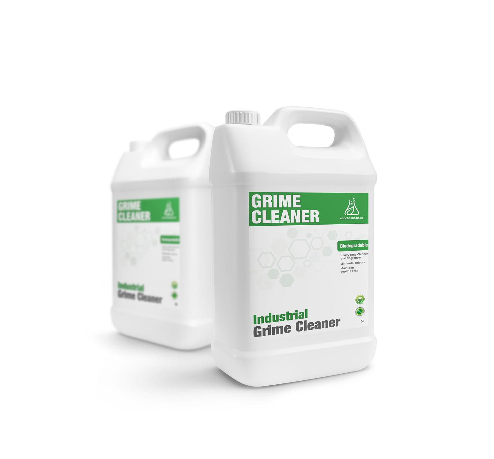 Gallon white advertising mockup realistic
