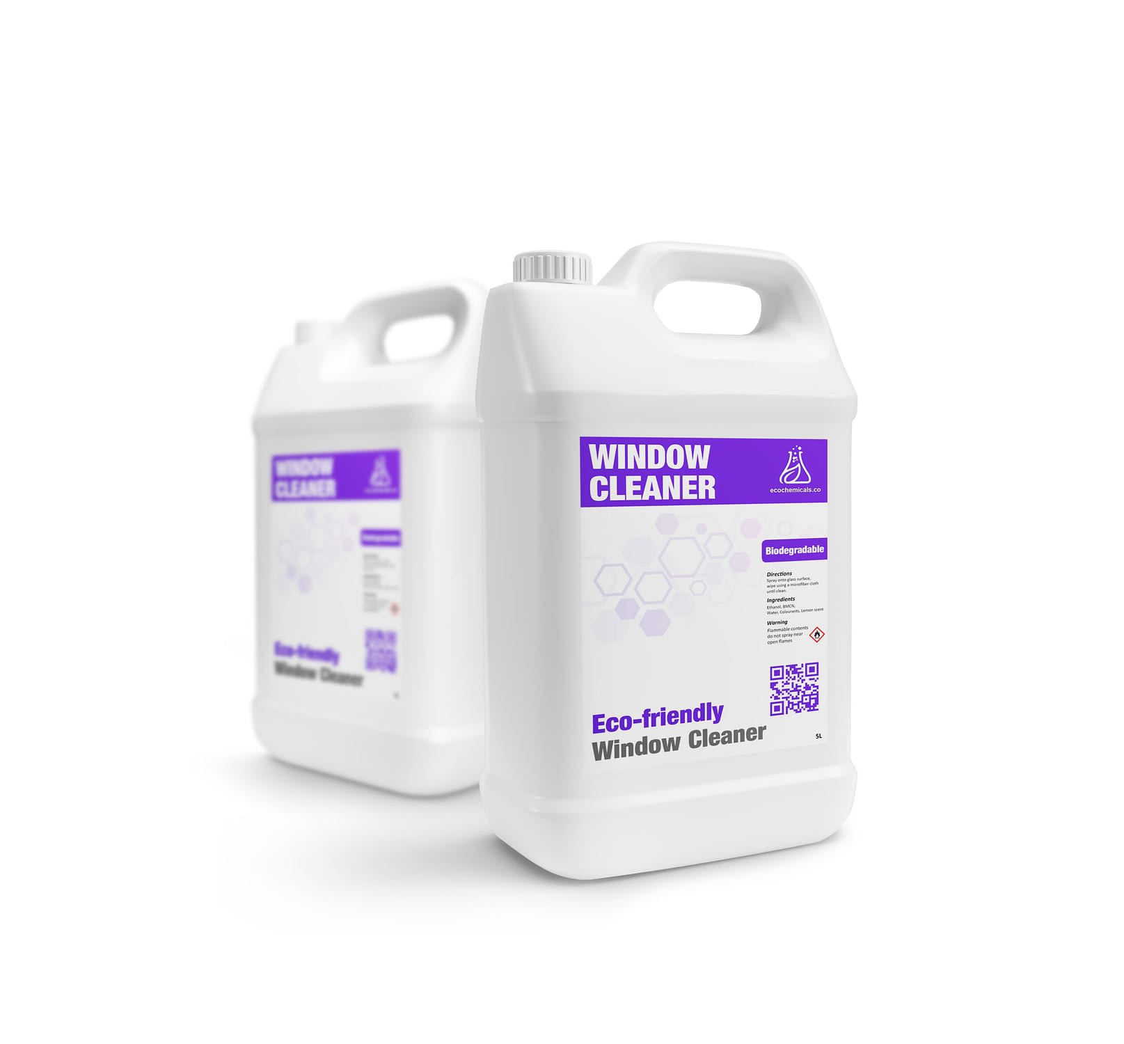 Gallon white advertising mockup realistic
