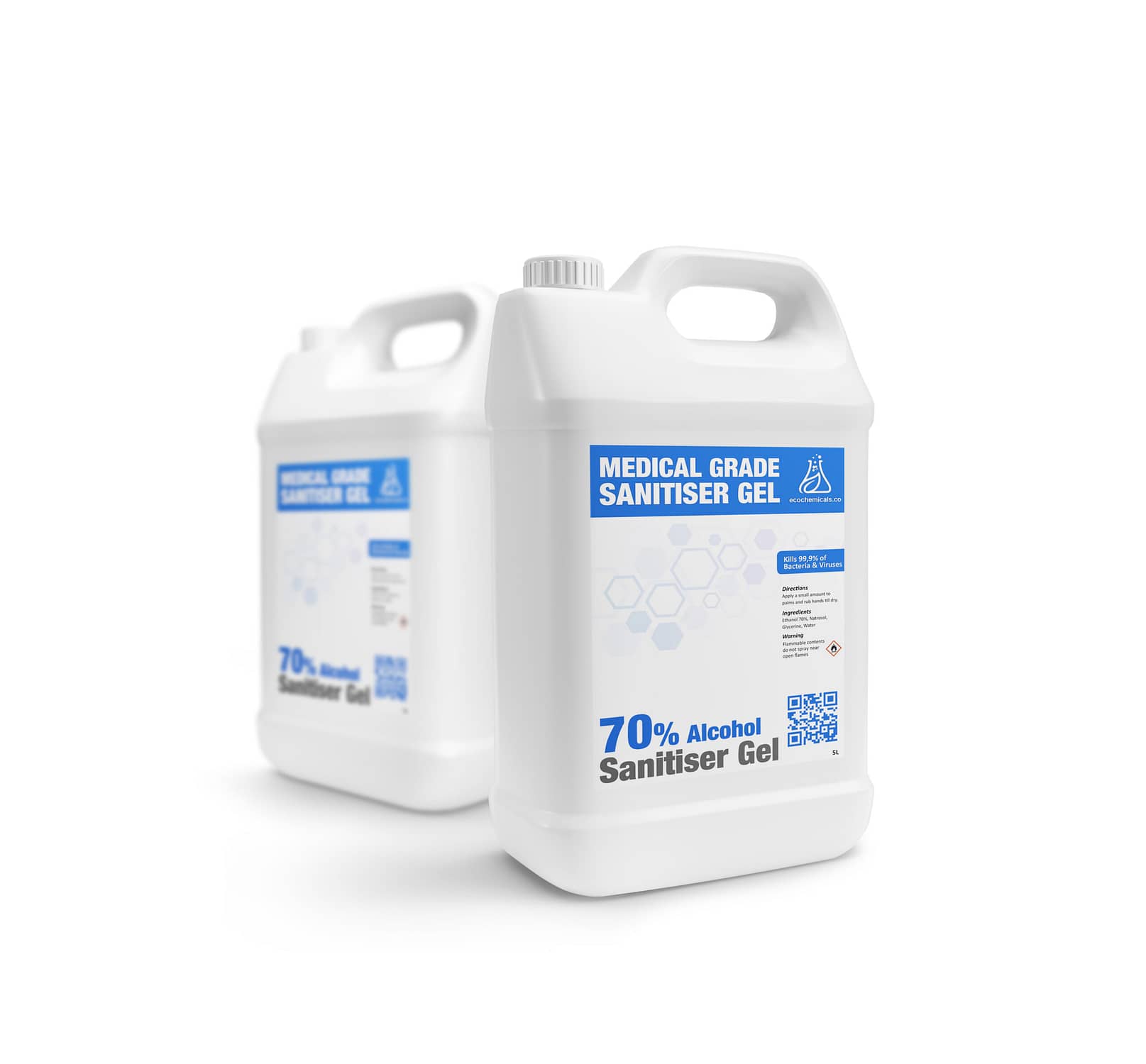 Gallon white advertising mockup realistic