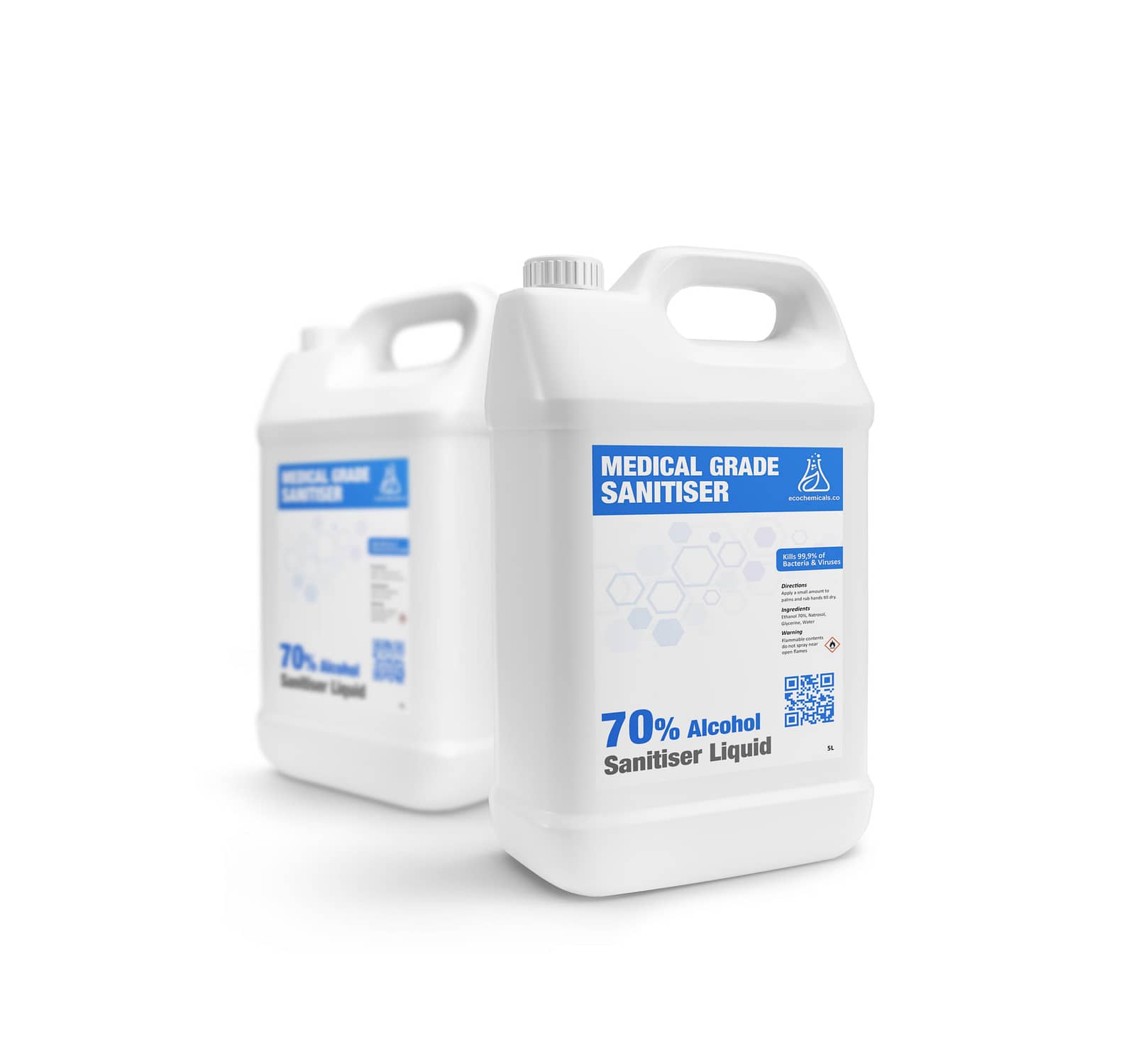 Gallon white advertising mockup realistic