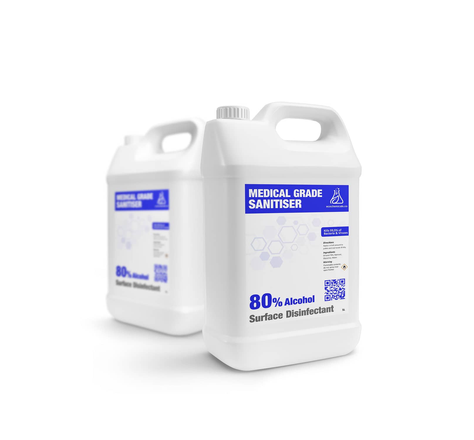 Gallon white advertising mockup realistic